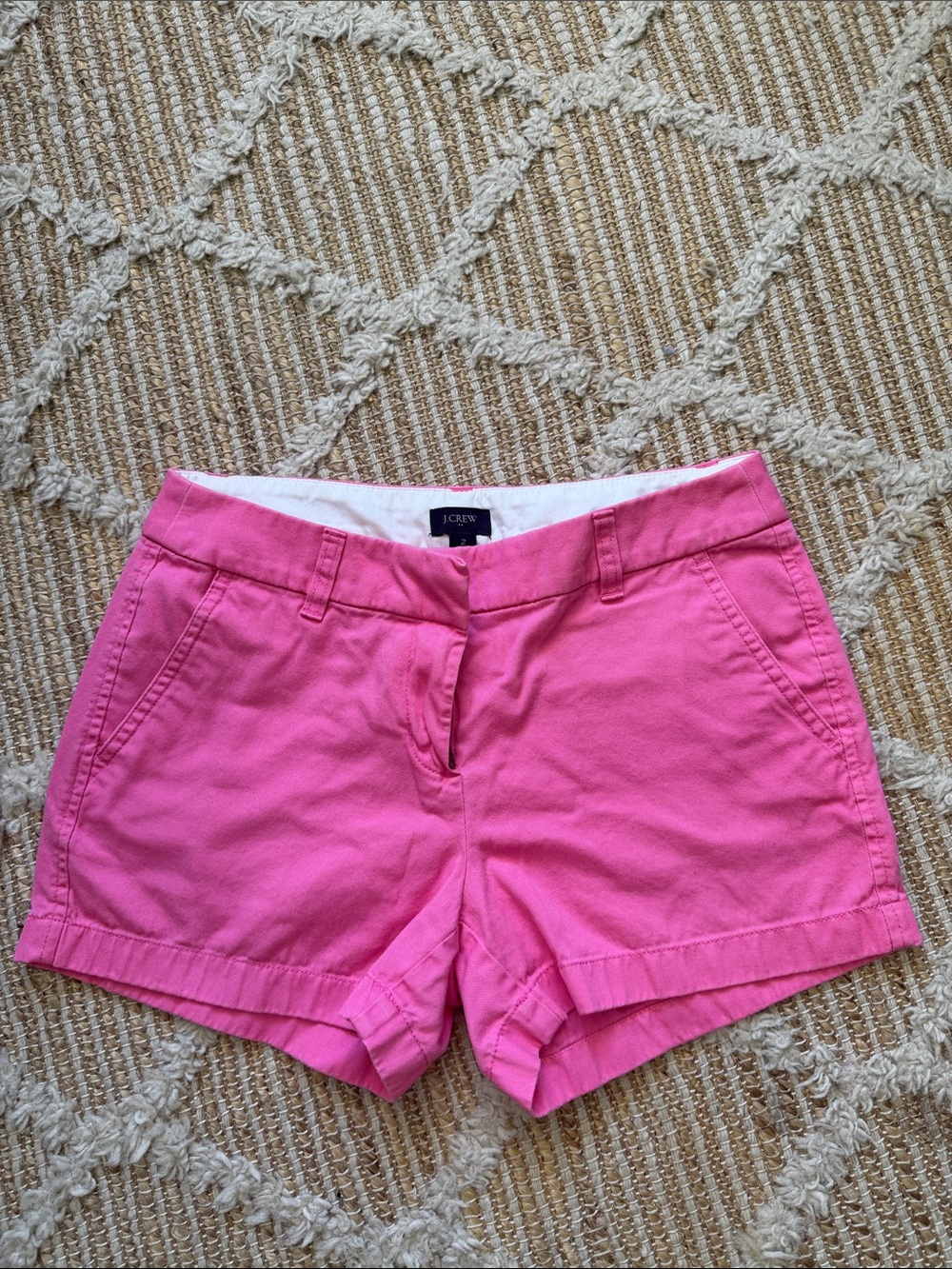 J. Crew Bright Pink Women's Chino Shorts